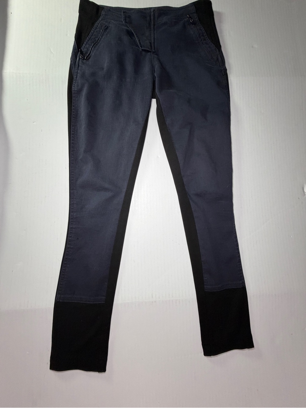 Anthropologie leifsdottir Black Trousers with Gold Label Accent